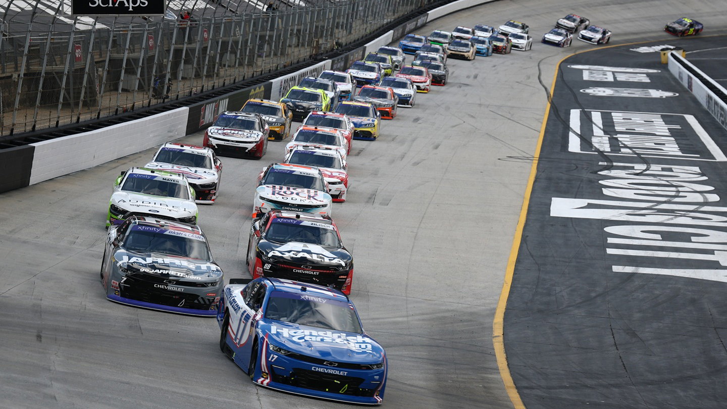 Kyle Larson in Briston Xfinity race
